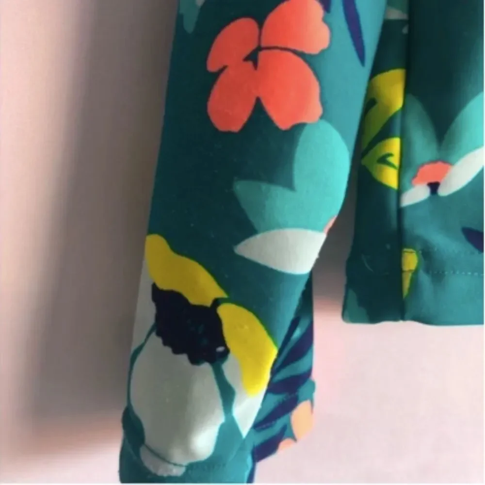 Carter's Simple Joys Floral Long Sleeve Swim Rashguard Top